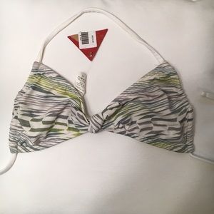 Patterned bikini top